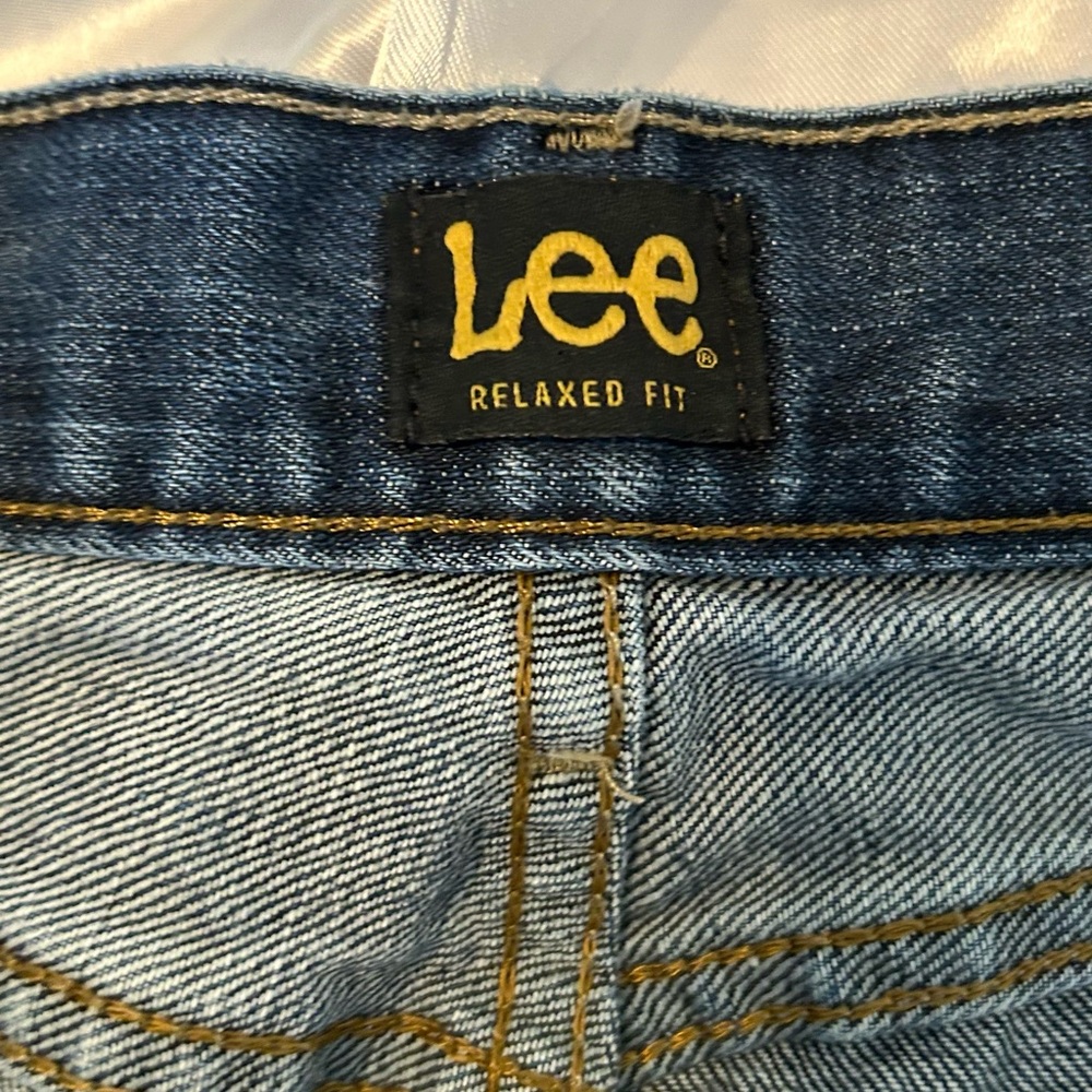 LEE Jeans Mens 38x34 Relaxed Fit Blue 100% Cotton Denim Casual - Picture 2 of 7
